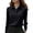 Black, variant on Breezora Womens Long Sleeve Button Down Shirt Wrinkle Free Formal Dress Blouse Satin Like Finish Comfortable Office Wear Top S Size Grey