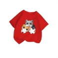 thumbnail image 2 of Girls Ruffle Long Sleeve Shirt Long Sleeve Thermal Shirt Girls 2t Girls Cat Top Kids Long Sleeve Tops Packs Shorts for Girls Size 6 Cat And Tops Girls 2t Long Sleeve Shirts Girls, 2 of 3