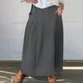 thumbnail image 1 of Simua Jupes pour Femmes Taille Haute Élastique Jupe Décontractée Plissée à Imprimé Floral Jupes Midi avec Poches, 1 of 5