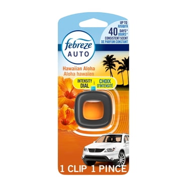 Febreze Car Air Freshener, Odor-Fighting Automotive Vent Clip, Hawaiian Aloha Scent, 1ct