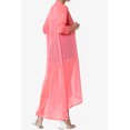 thumbnail image 4 of TheMogan Cardigan Long à Manches Longues en Maille pour Femmes Mi-Mollet Caftan Transparent, 4 of 6