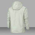 thumbnail image 2 of Veste Zippée Blanche pour Femmes, Entraînement Athlétique, Randonnée, Jogging, Sortie, à Capuchon, Tenue pour Femmes avec Capuchon, Imperméable, Unie, Hiver Automne, Tenue 2025, Vêtements, Mode, m, 2 of 4