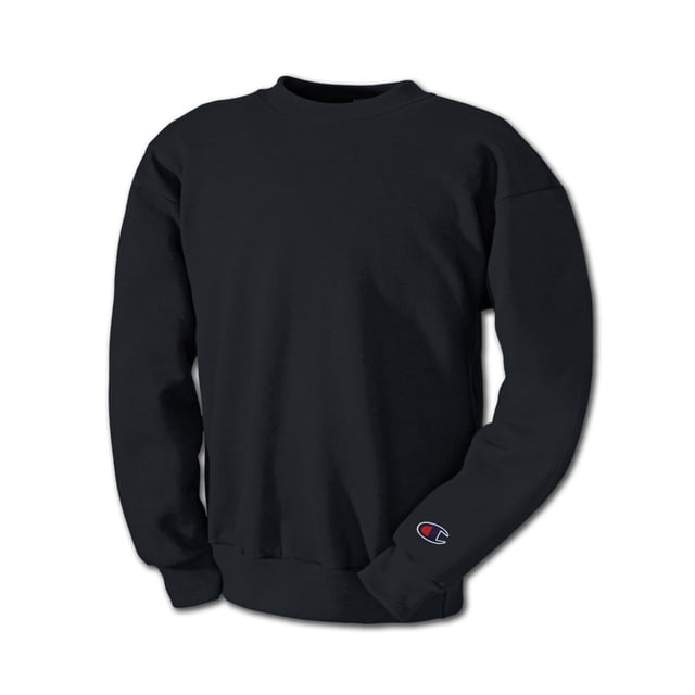Champion Chandail Molletonné à Col Rond Double Dry Eco pour Homme, 3TG, Noir