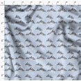 thumbnail image 4 of Soimoi Blue Modal Satin Fabric Mountain Nature Printed Fabric 1 Yard 42 Inch Wide, 4 of 6