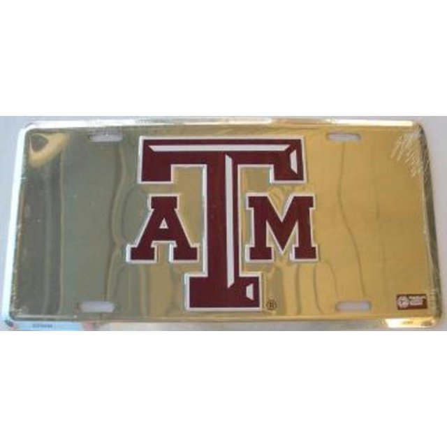 Plaque d'Immatriculation Anodisée de l'Université du Texas A&M