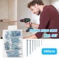 thumbnail image 3 of 280Pcs Assortment Hardware Nails Set, Anti-Rust Iron Brad Rod Fixation Kit with Storage Box, 3 of 8