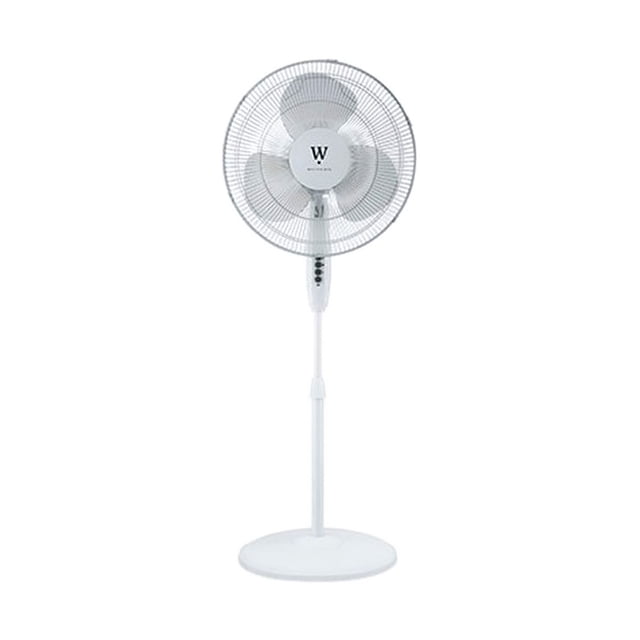 HomePointe Westpointe Ventilateur sur Pied 16 Pouces avec 3 Vitesses, Blanc