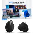 thumbnail image 2 of SGEYR Vertical Wireless Mouse Rechargeable 2.4G 3 Adjustable DPI Ergonomic Mice 6 Buttons Black, 2 of 8