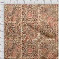 thumbnail image 4 of oneOone Rayon Light Brown Fabric Asian Craft Projects Decor Fabric Printed By The Yard 56 Inch Wide, 4 of 4