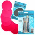 thumbnail image 2 of Heavy Duty Vinyl Repair Patch Kit for Above-Ground Pool Liner Repair; Glue and Patch Inflatables; Boat; Raft; Kayak; Air Beds; Inflatable Mattress Repair Pink, 2 of 4