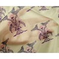 thumbnail image 4 of oneOone Silk Tabby Fabric Bird & Tree Block Print Fabric By Yard 42 Inch Wide, 4 of 4
