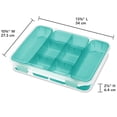 thumbnail image 2 of Sterilite Divided Case Stackable Plastic Small Storage Lidded Container, 6 Pack, 2 of 10