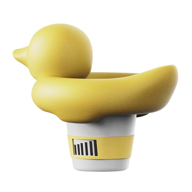 HLONK Applicateur de Comprimés pour Piscine en Forme de Canard - Réutilisable - Entretien Routinier - Flottant - Assure la Désinfection - Distributeur de Désinfection pour Piscine - Articles pour Piscine