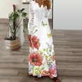 thumbnail image 2 of Robe à Manches Longues Femme Décontractée Col en V Manches Longues Taille Boutons Imprimé Robe Ample Robe d'Été à Manches Longues Robe d'Été Ample pour Femme Robe Longue d'Été pour Femme, 2 of 6