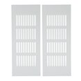 thumbnail image 2 of Air Vent Grille, Aluminum Alloy Silver Rectangular Ventilation Grille Cover for Cabinet Closet RV, 2 of 7