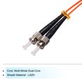 thumbnail image 3 of Unique Bargains 1 Meter 3.2Ft Fiber Patch Cable Multimode Duplex ST-ST OM1 LSZH Fiber Optic Jumper Orange For Optical Fiber 1Pcs, 3 of 6