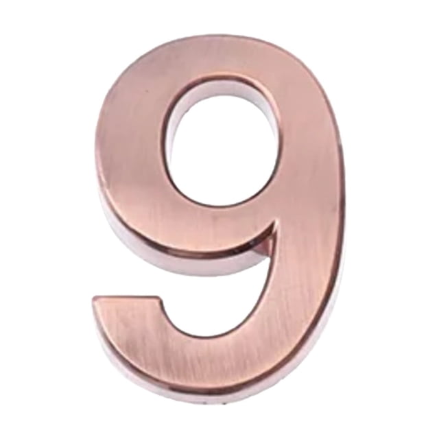 Address Numbers for Housesmodern House Numbers Mailbox Numbers 0-9 Self-Adhesive Street Door Home Address Metal Numbers for Outside Or Inside Signs Easy Install