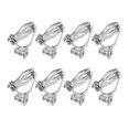 thumbnail image 1 of 8 Pieces Silver Copper DIY Jewelry Accessories for Decoration Non-Pierced Ear Clips Safe and Durable, 1 of 8