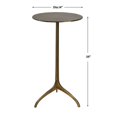 thumbnail image 4 of Uttermost Beacon Contemporary Aluminum Accent Table in Antique Gold, 4 of 4