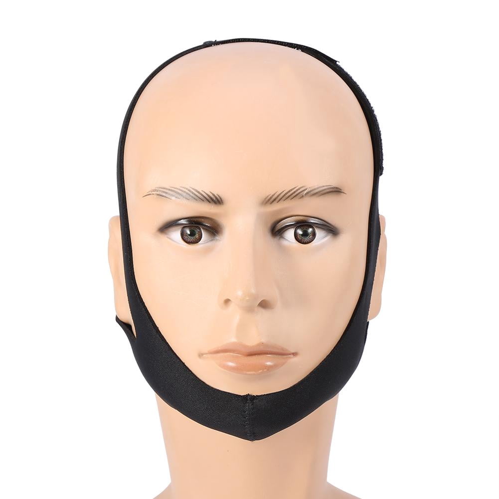 Qiilu Anti Snore Belt,Stop Snoring Chin Strap Anti Snore Belt Apnea Jaw Support Solution Sleep
