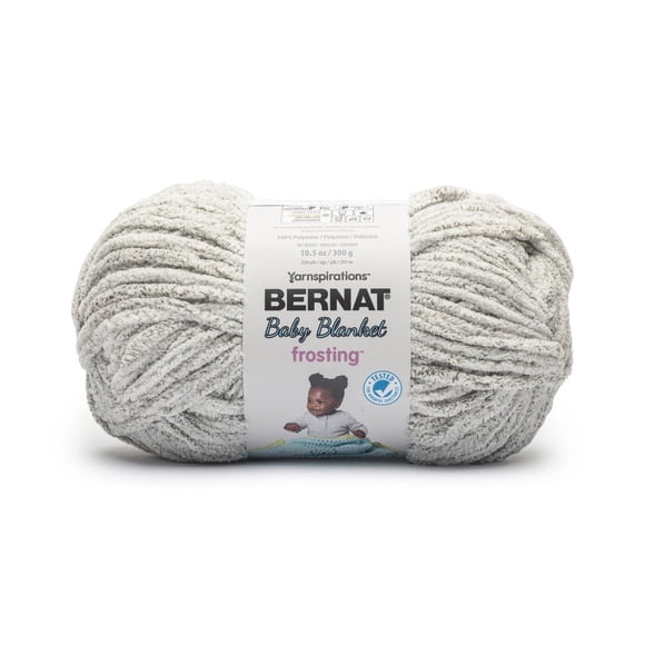 Bernat® Baby Blanket Frosting™ #6 Super Bulky Polyester Yarn, 10.5oz/300g 220 Yards