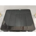 thumbnail image 4 of Meitianfacai Silverware Organizer with Lid, Covered Utensil Tray for Kitchen Drawer and Countertop, Plastic Cutlery and Flatware Storage Box for Spoons Forks Knives Holder Case, 6 Compartments(Black), 4 of 9