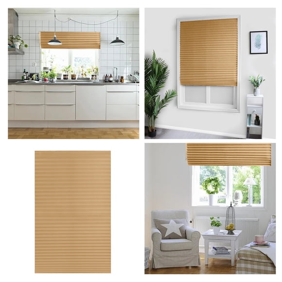 Quality Pleated Curtain No Drill Motorized Roller Blind Clamping Support Privacy Screen Sun for Windows and Doors