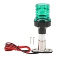 thumbnail image 2 of Stern Light, 6 Inch 2 NM LED Boat Anchor Light, Aluminum Pole & Removable Stainless Steel Base Navigation Lights, IP66 Waterproof 360 All Round Light for Pontoon and Fishing Boat, 2 of 8
