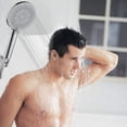 thumbnail image 4 of Livearty (TM) Shower Head, High Pressure Handheld Showerhead with Hose, 5 Settings White Finished Hand Held Rainfall Shower Set- Including Bracket Teflon Washer, 4 of 8