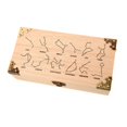 thumbnail image 1 of lionlar Wood Storage Box Home Decor Decorative Treasure Chest for Dice Cards Jewelry Style C, 1 of 9