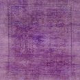 thumbnail image 1 of Ahgly Tapis d'Intérieur Carré Abstrait Orchidée Violette, 7 Pieds Carré, 1 of 6