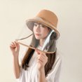 thumbnail image 2 of Chapeau de Pêcheur de Protection du Visage pour Adultes Femmes Hommes, Casquette de Protection du Visage avec Écran Bouclier Transparent Détachable, 2 of 8