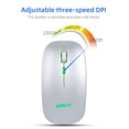 Vacemry 2.4G Wireless Mouse, Rechargeable Silent Mouse, Colorful ...