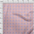 thumbnail image 3 of oneOone Cotton Poplin Light Pink Fabric Asian Ikat Craft Projects Decor Fabric Printed By The Yard 42 Inch Wide, 3 of 4