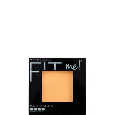 Poudre Fit Me Matte + Poreless Maybelline New York, Poudre visage compacte avec contrôle de la brillance longue durée, Pour peaux normales à grasses, Chamois naturel, 230