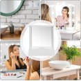 thumbnail image 3 of LAICAIW Vrai Miroir Non Inversant, Miroir Non Inversant, Miroir de Table Triangulaire Fixe pour Image Vraie, Miroir Real Me, Miroir de Maquillage de Table Non Inversant, Miroir de Coiffeuse Non Grossissant, 3 of 7