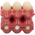 thumbnail image 2 of 6 Cups Egg Tray Serveware, Eggs Dispenser, Egg Holder Set Kitchen Restaurant Fridge Storage Decorative Accessory - Red, 2 of 9