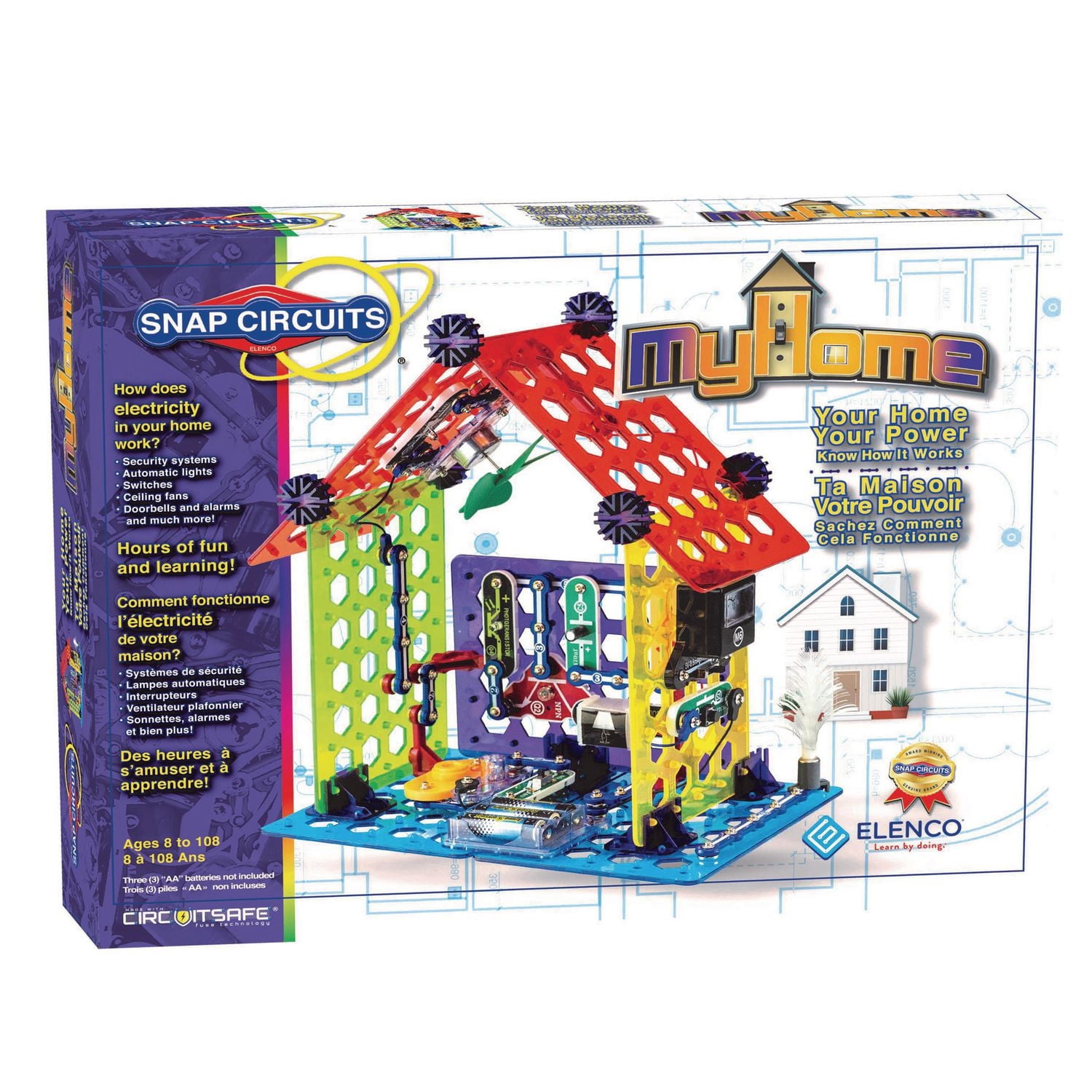Snap Circuits® Science STEM Electronics MyHome Set (SCMYH7FR) Plus de 30 projets !