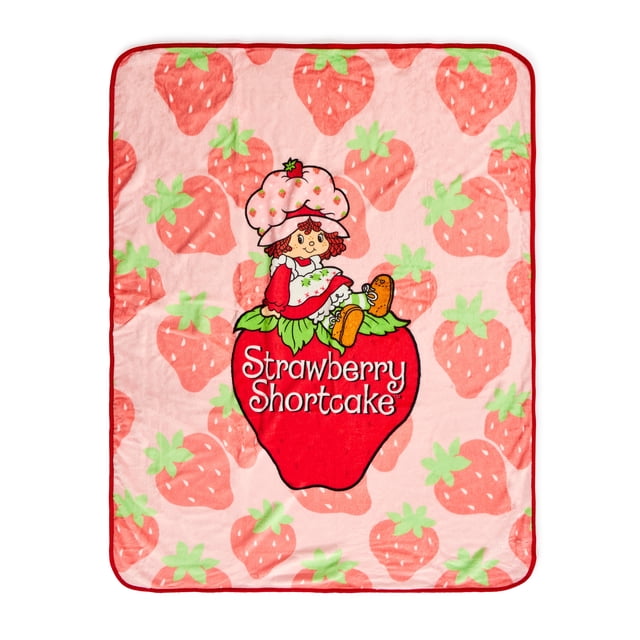 Strawberry Shortcake Kids Silk Touch Fleece Throw, 100% Polyester