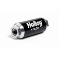 thumbnail image 1 of Holley Performance Fuel Filter 162-570 Dominator; In-Line; -12 AN Inlet/Outlet; 2 Inch Diameter x 5-1/2 Inch Length; 10 Micron Depth Media Element; Black Anodized; Billet Aluminum; Up To 260 GPH, 1 of 3