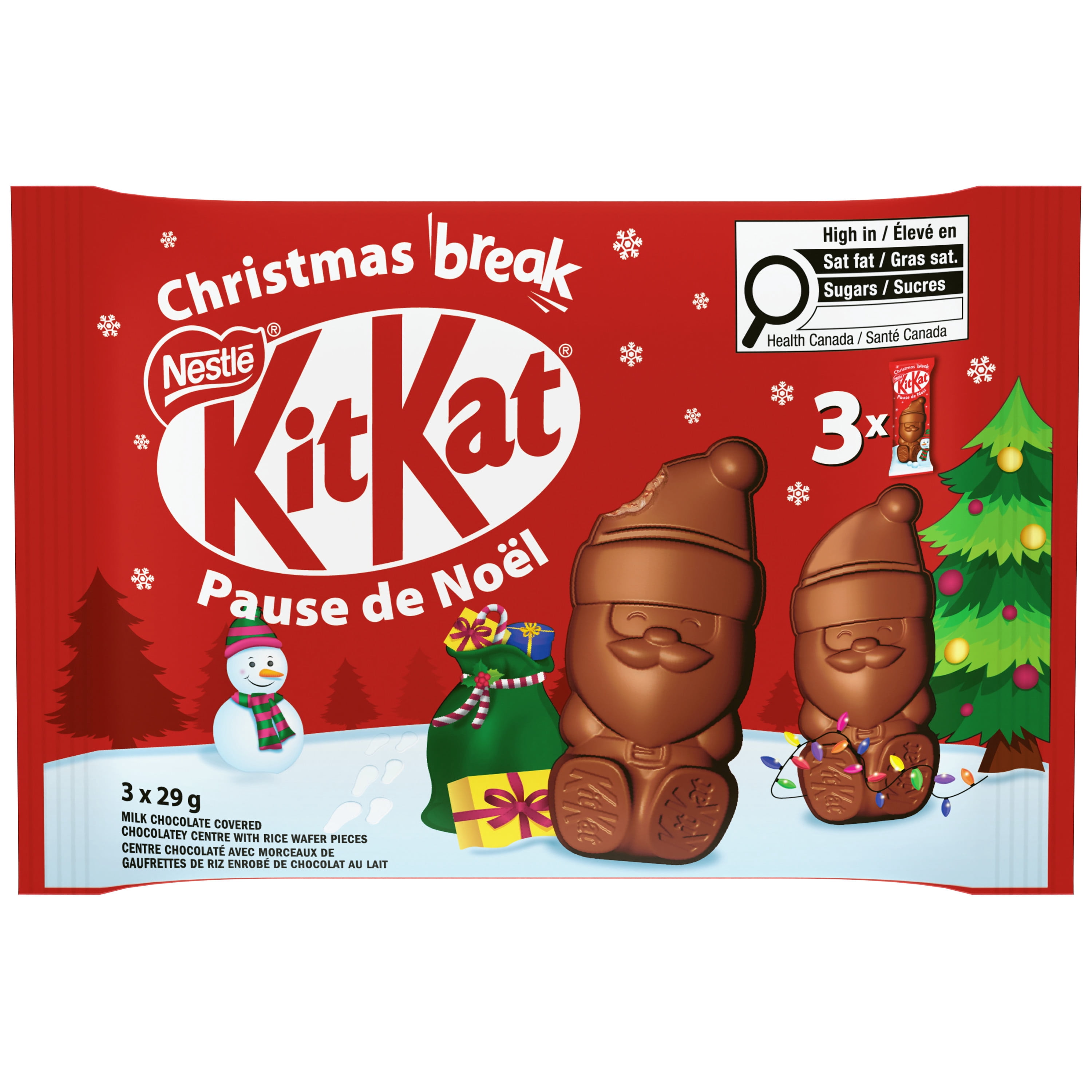 KITKAT Trio Père Noël En Chocolat Au Lait