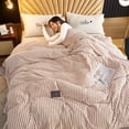 thumbnail image 5 of Soft And-friendly Blankets Milk Fleece Blankets Thicken Warm Siesta Fleece Blankets, 5 of 5