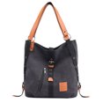 thumbnail image 1 of Women Tote Bag Large Capacity Dual-use Canvas Shoulder Purse Travel Backpack, 1 of 4