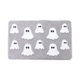 thumbnail image 2 of Halloween Pumpkin Rug Non-Slip Flannel Bath Mat | Soft Polyester Carpet for Doorstep Living Room Bedroom | Stain-Resistant Easy Clean Fall Decor | Gray Pink Black 19.6x31.4in, 2 of 6