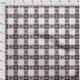 thumbnail image 3 of oneOone Georgette Viscose Fabric Check Ikat Printed Fabric 1 Yard 42 Inch Wide, 3 of 4
