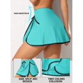 thumbnail image 3 of Charmo Jupe de Bain pour Femmes avec Poche Latérale, Bas de Maillot Fendu avec Short Intégré, 3 of 7