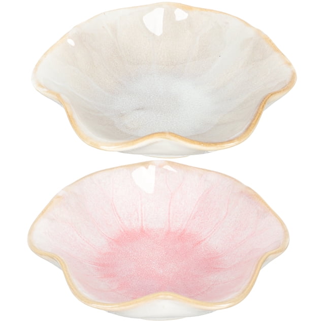 2pcs Ceramic Jewelry Tray Jewelry Plate Trinket Dish Ring Dish Key Holder Tray
