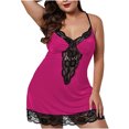 thumbnail image 1 of Womens Lace Sexy Pajama Suspender Suit, 1 of 6