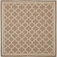 thumbnail image 1 of Safavieh Courtyard Brown Indoor Outdoor Rug - Square 4', 1 of 5
