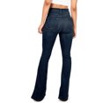 thumbnail image 4 of XZNGL Womens High Waist Pocket Wide Leg Jeans Flared Skinny Button Trousers, 4 of 4